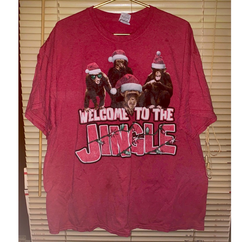 Welcome to the jungle Christmas shirt monkeys
